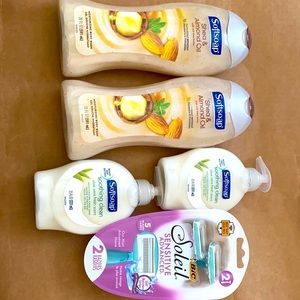 Soft Soap body wash, Soft Soap hand soap, BIC sensitive advanced razors